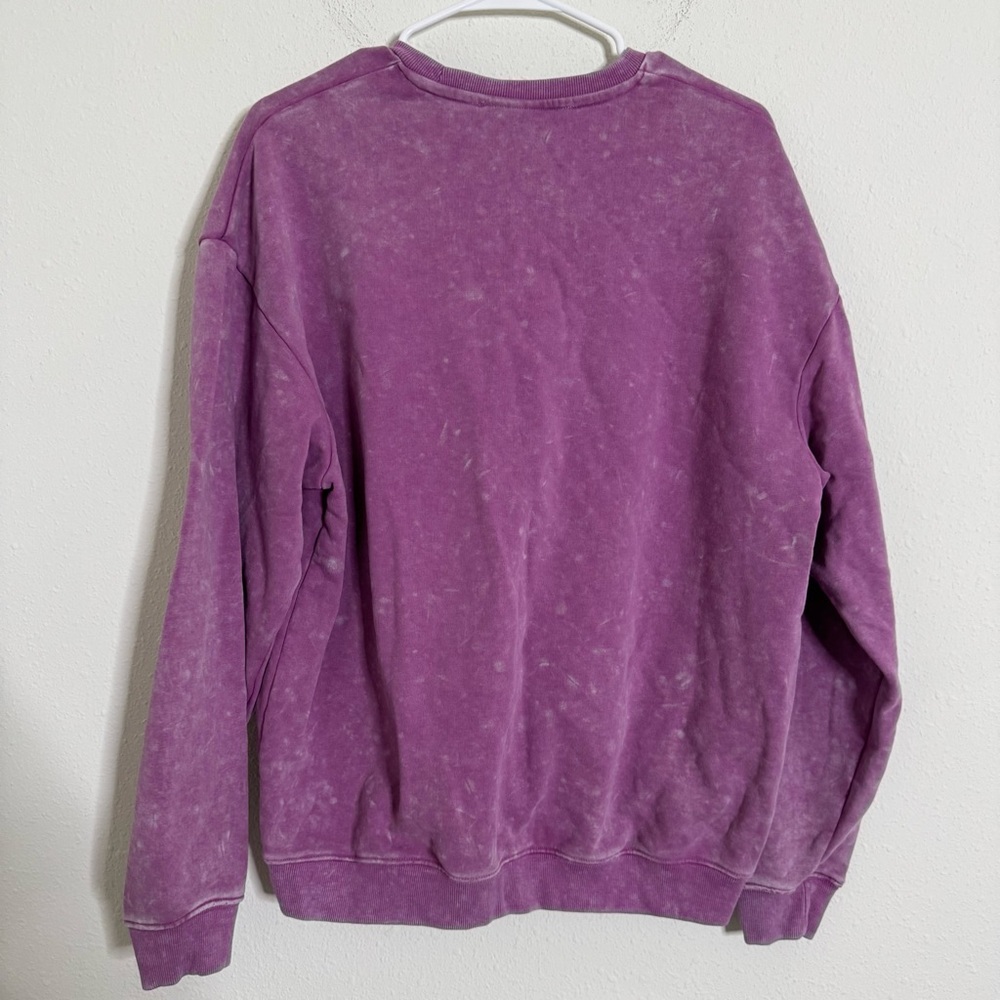 Bo+Tee Purple oversized Crewneck Sweatshirt - Picture 4 of 4